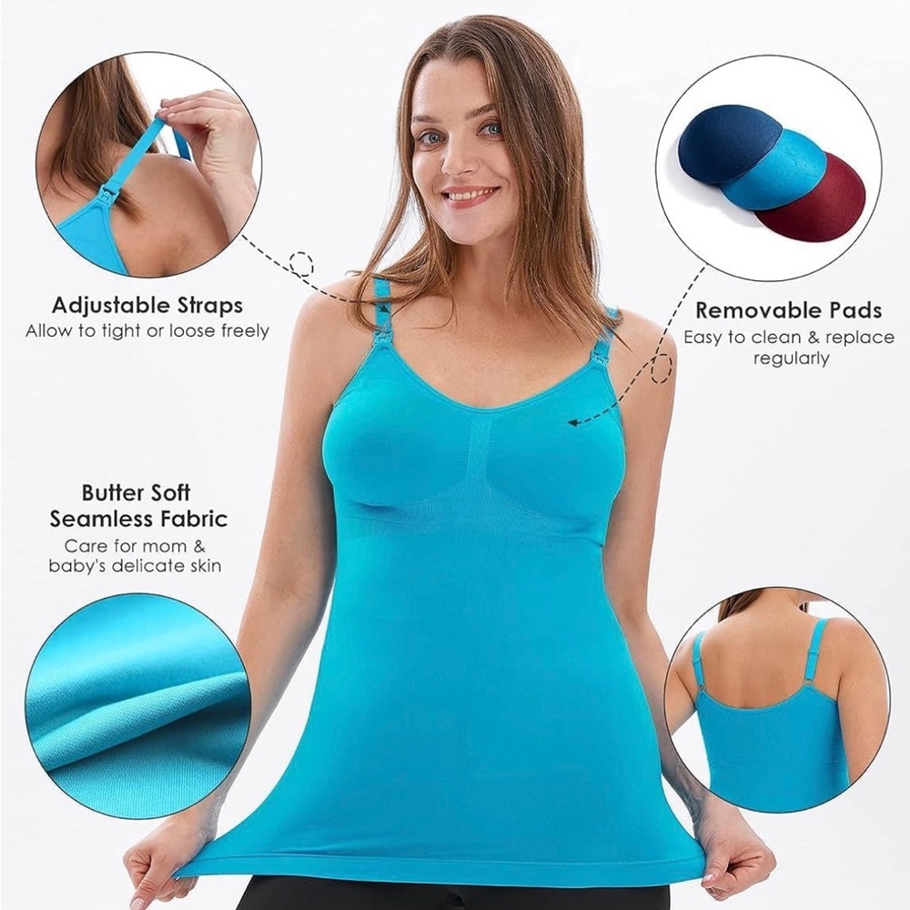 NWOT Hofish Breastfeeding/Nursing Supportive Clip-down Camisole